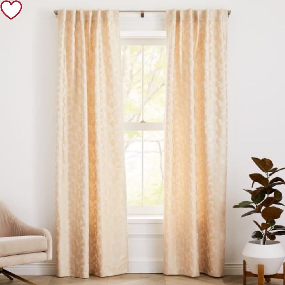 *NWT* west elm Geo Puzzle Jacquard Curtain - Picture 3 of 7